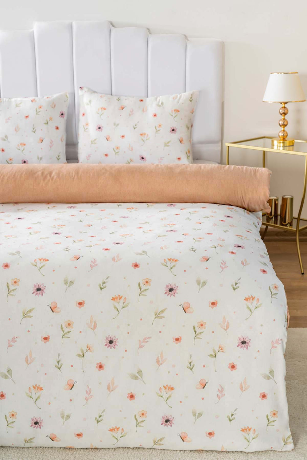Soft Flower Single Duvet Cover Set – Cotton