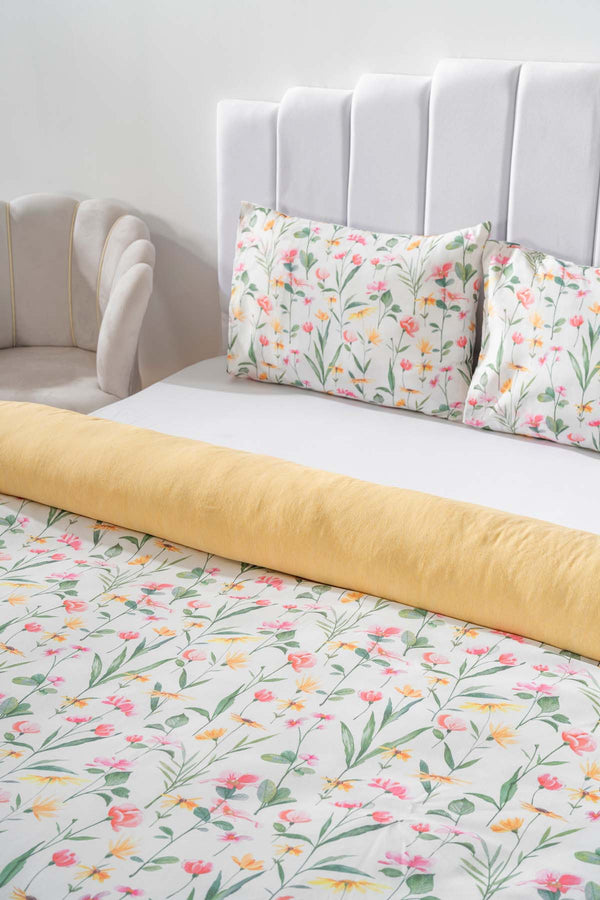 Botanical Single Duvet Cover Set – Cotton