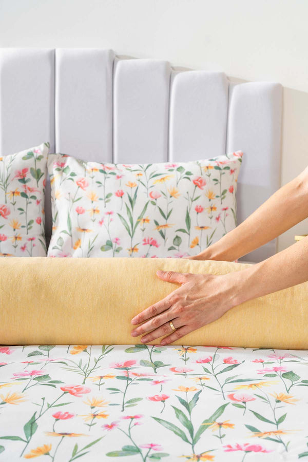 Botanical Single Duvet Cover Set – Cotton