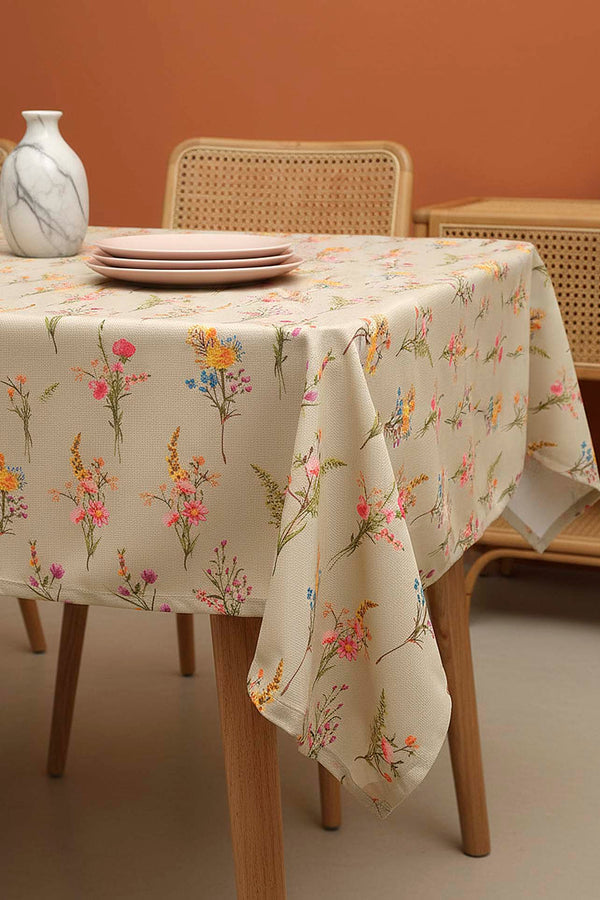 Bougainvillea Tablecloth – Casual & Wipeable Polyester, Picnic/Kitchen Use, 140x200 cm