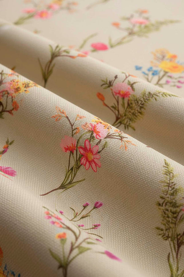 Bougainvillea Tablecloth – Casual & Wipeable Polyester, Picnic/Kitchen Use, 140x200 cm