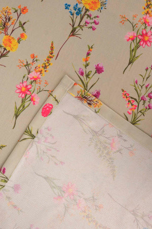 Bougainvillea Tablecloth – Casual & Wipeable Polyester, Picnic/Kitchen Use, 140x200 cm