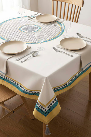 Safran Luxe Kitchen & Dining Tablecloth – 150 x 250 cm