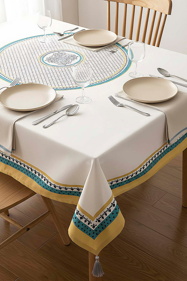 Safran Luxe Kitchen & Dining Tablecloth – 150 x 250 cm