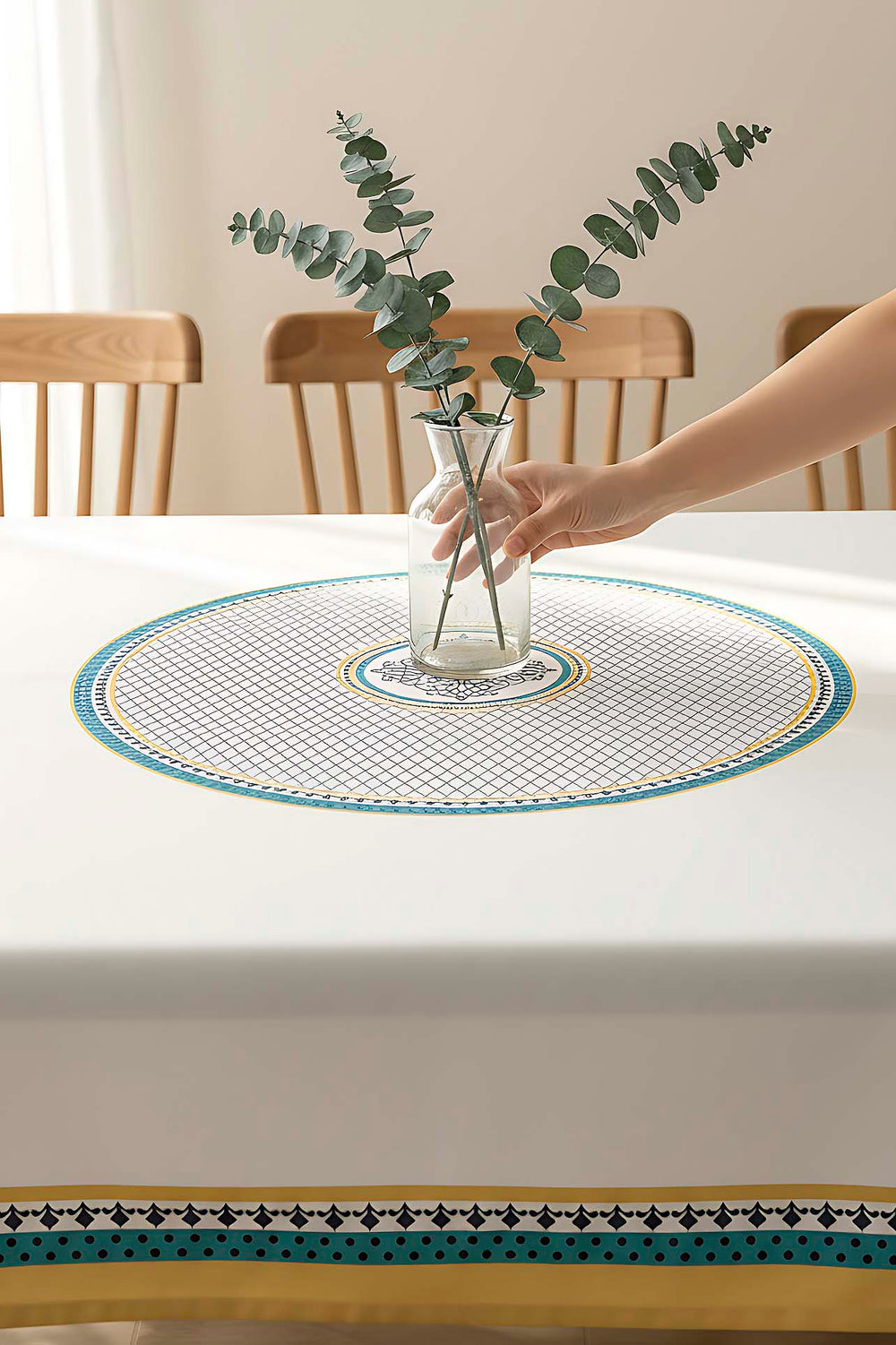 Safran Luxe Kitchen & Dining Tablecloth – 150 x 250 cm