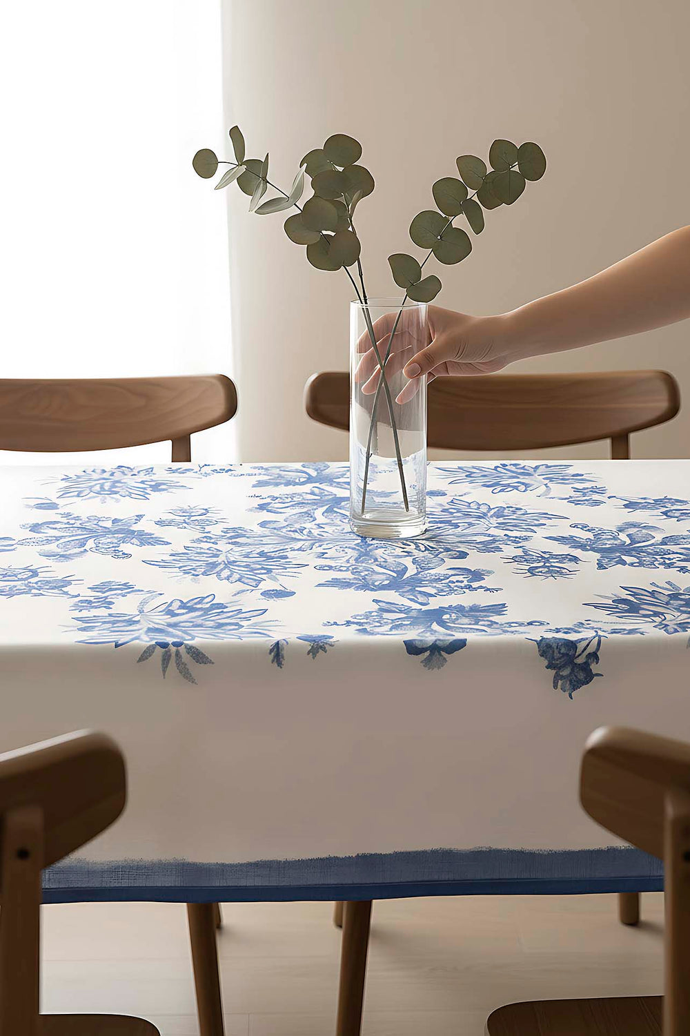 Elysian Blue Kitchen & Dining Tablecloth 150 × 250 cm