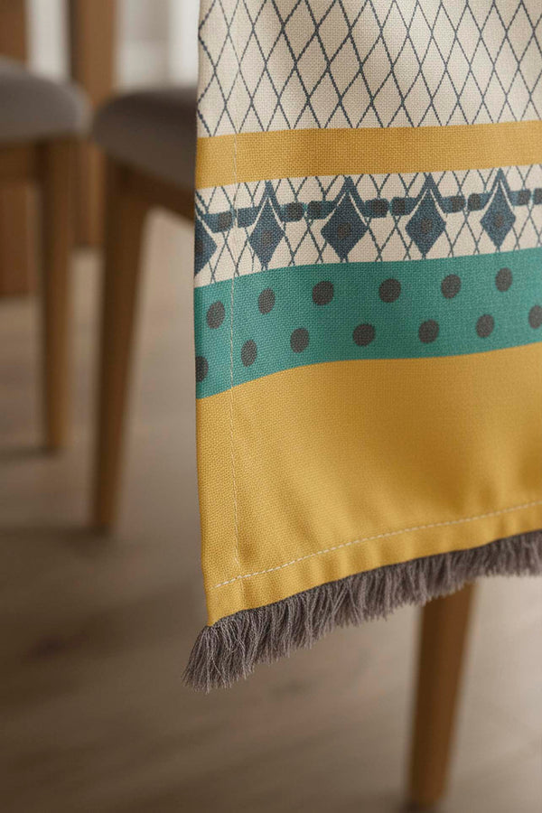 Safran Luxe Linen Runner 45 × 140 cm