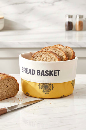 Safran Luxe Linen Bread Basket – 14 x 20 cm