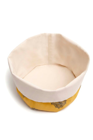 Safran Luxe Linen Bread Basket – 14 x 20 cm