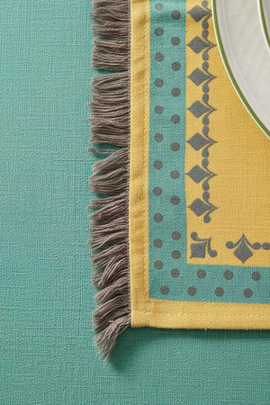 Safran Luxe Tassel 6-Piece Placemat Set