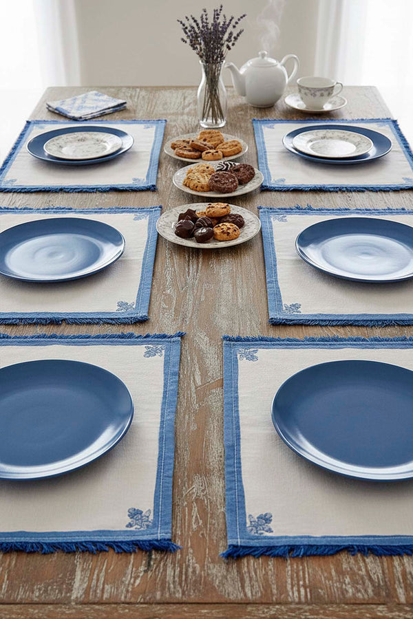 Elysian Blue Set of 6 Placemats