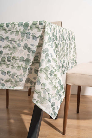 Eucalyptus Patterned Tablecloth, Table Fabric, Picnic Blanket