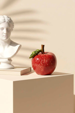 Red Apple Designed Decorative Object
