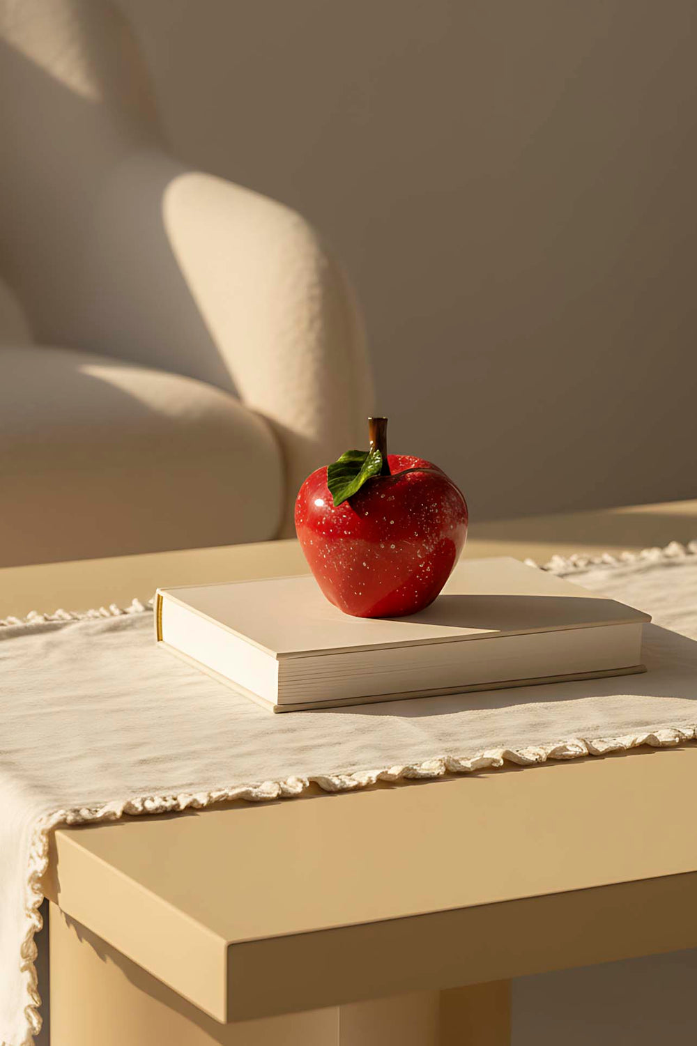 Red Apple Designed Decorative Object