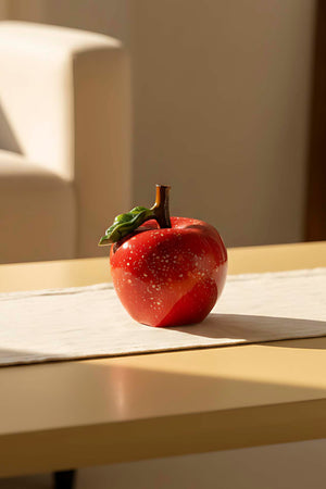 Red Apple Designed Decorative Object