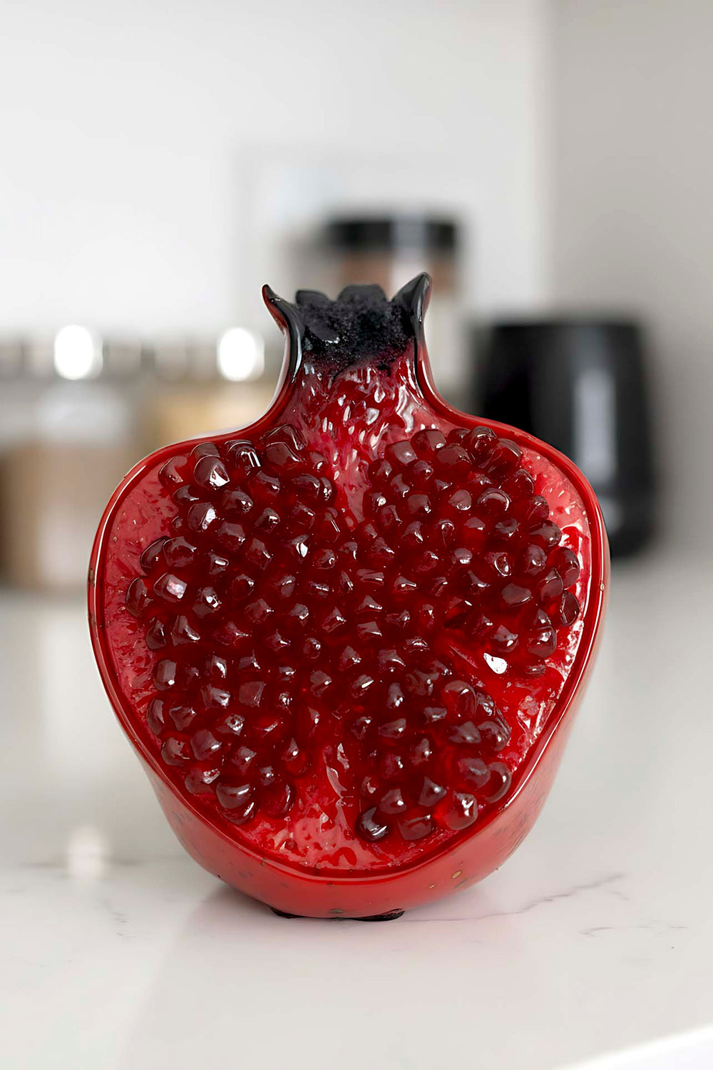 Single Half Pomegranate Decorative Object