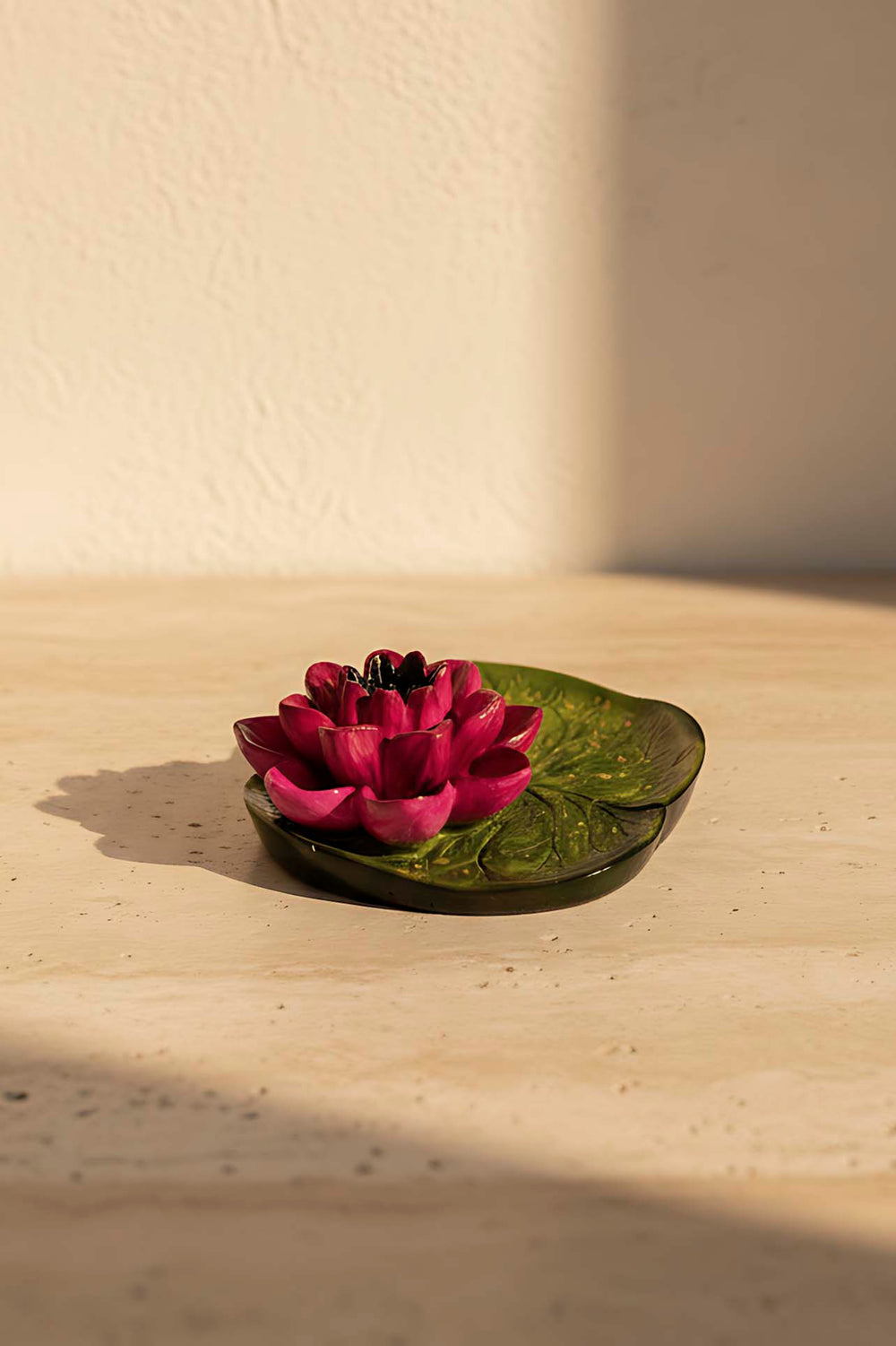 Pink Lotus Flower Decorative Plate