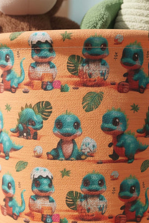 Dino Pattern Toy Laundry Basket