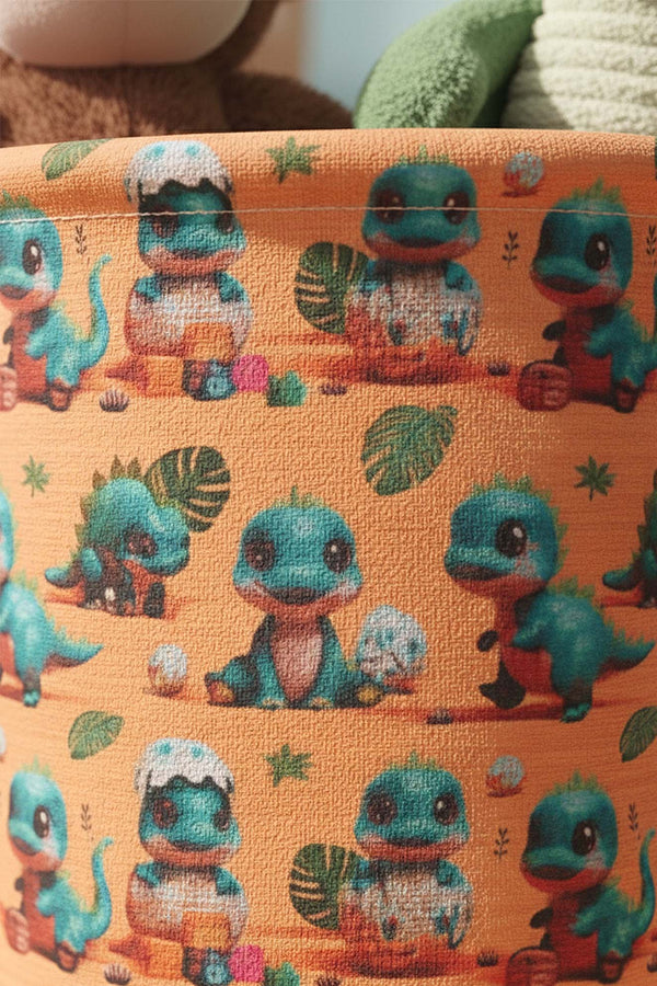 Dino Pattern Toy Laundry Basket