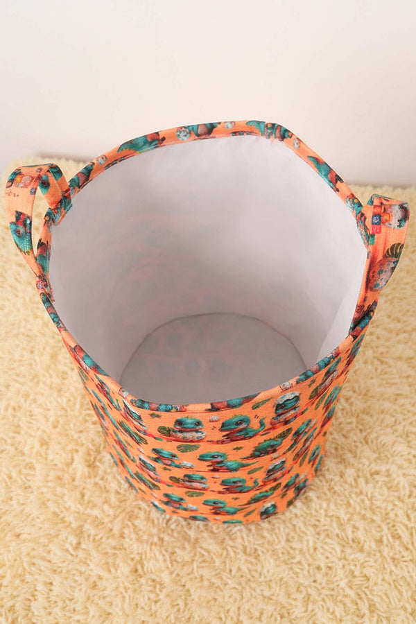 Dino Pattern Toy Laundry Basket