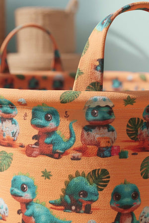 Dino Pattern Toy Laundry Basket
