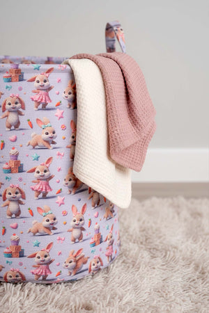 Rabbit Pattern Toy Laundry Basket