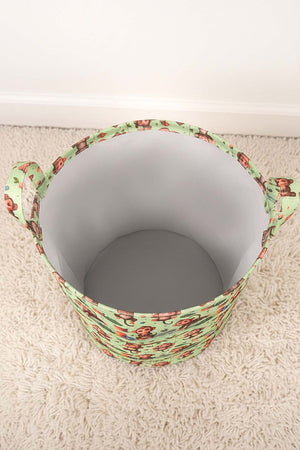 Monkey Pattern Toy Laundry Basket