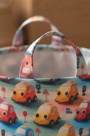 Car Pattern Toy Laundry Basket