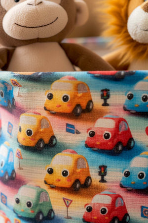 Car Pattern Toy Laundry Basket