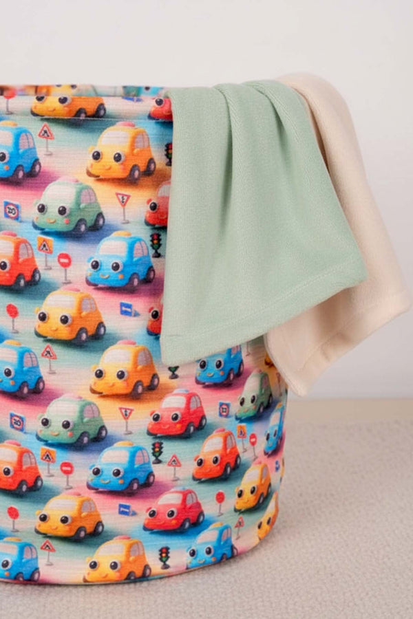 Car Pattern Toy Laundry Basket