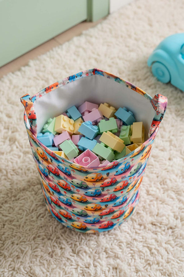 Car Pattern Toy Laundry Basket