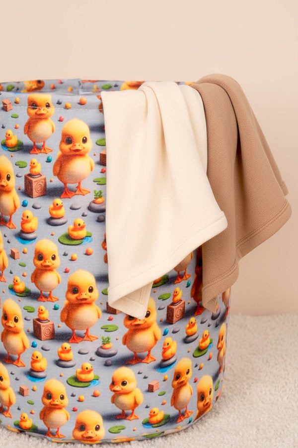 Chick Pattern Toy Laundry Basket