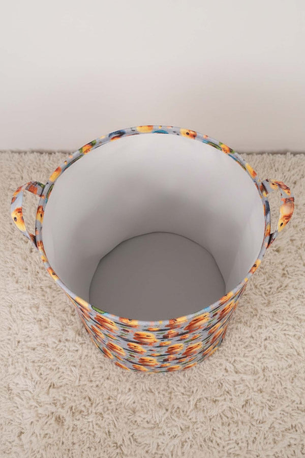 Chick Pattern Toy Laundry Basket