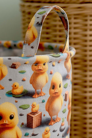Chick Pattern Toy Laundry Basket