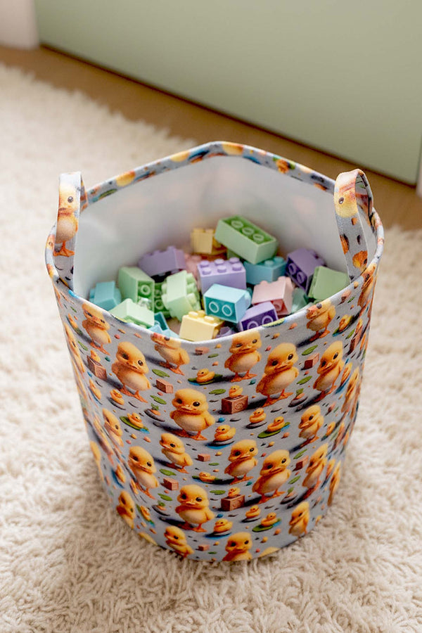 Chick Pattern Toy Laundry Basket