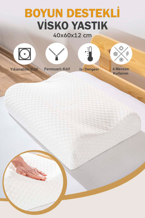 Valessa Viscon Orthopedic Pillow Large Size 40x60x12 cm