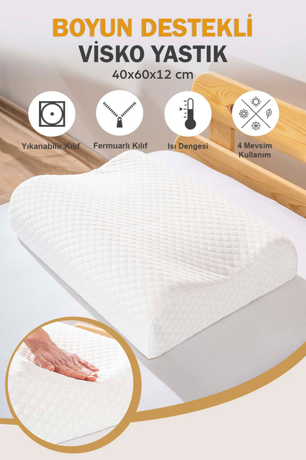 Valessa Viscon Orthopedic Pillow Large Size 40x60x12 cm