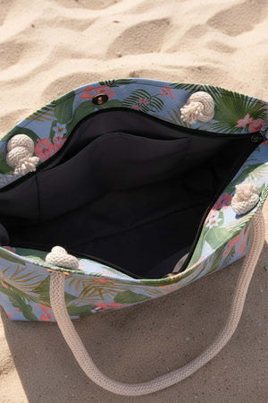 Blue Tropical Beach Bag
