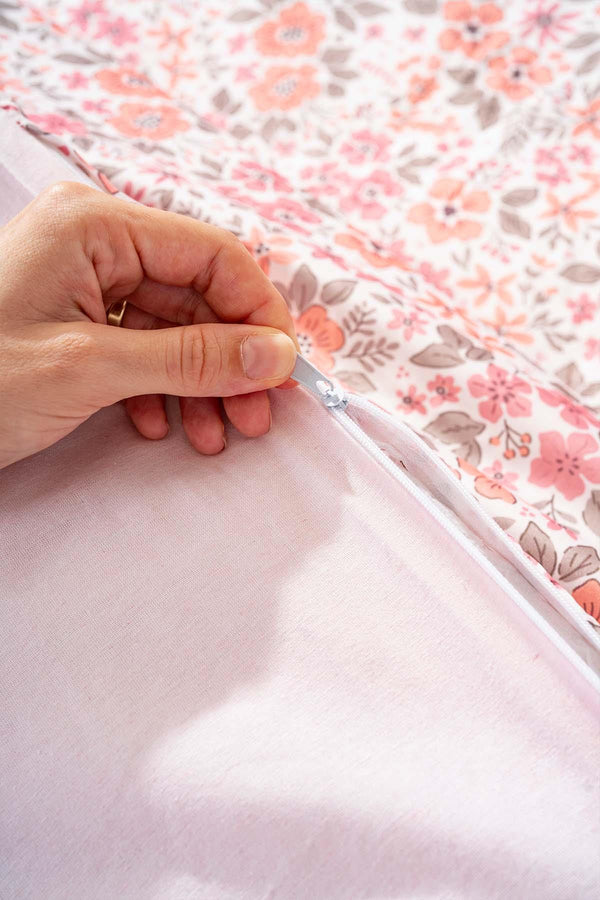 Pink Spring Single Duvet Cover Set – Cotton