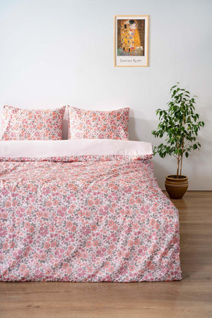 Pink Spring Double Duvet Cover Set Cotton