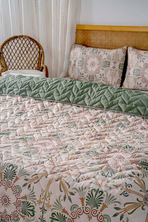 Ethnic Palace Cotton Double Quilted Pique & Bedspread