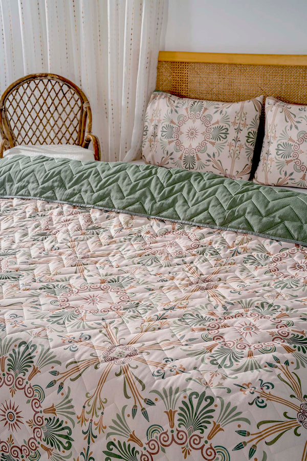 Ethnic Palace Cotton Double Quilted Pique & Bedspread