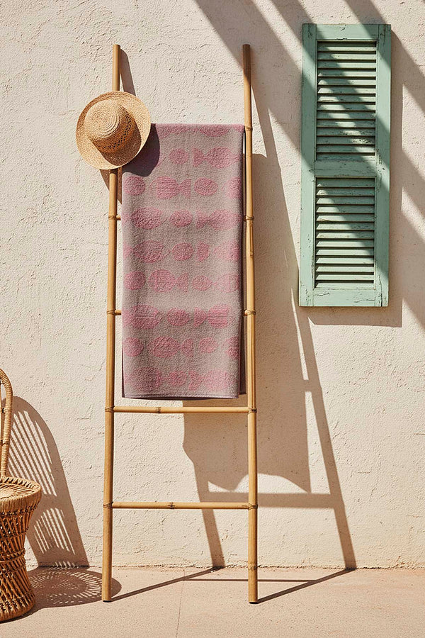 Anthracite Aztec %100 Cotton Beach Towel 70x140 cm