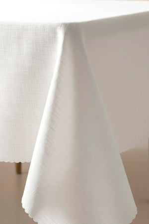 White Stain-Resistant Wrinkle-Free Tablecloth 150x200 cm