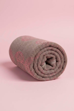 Anthracite Aztec %100 Cotton Beach Towel 70x140 cm