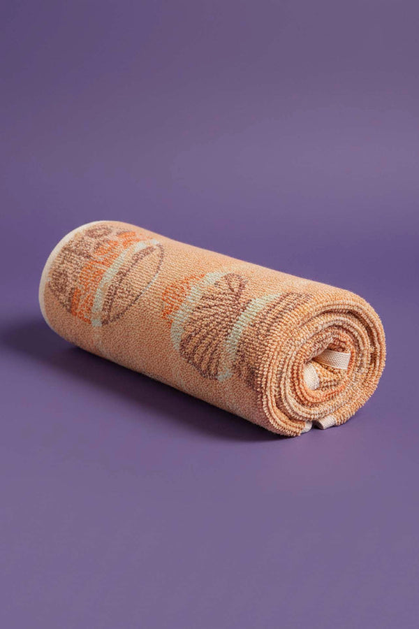Orange Aztec %100 Cotton Beach Towel 70x140 cm