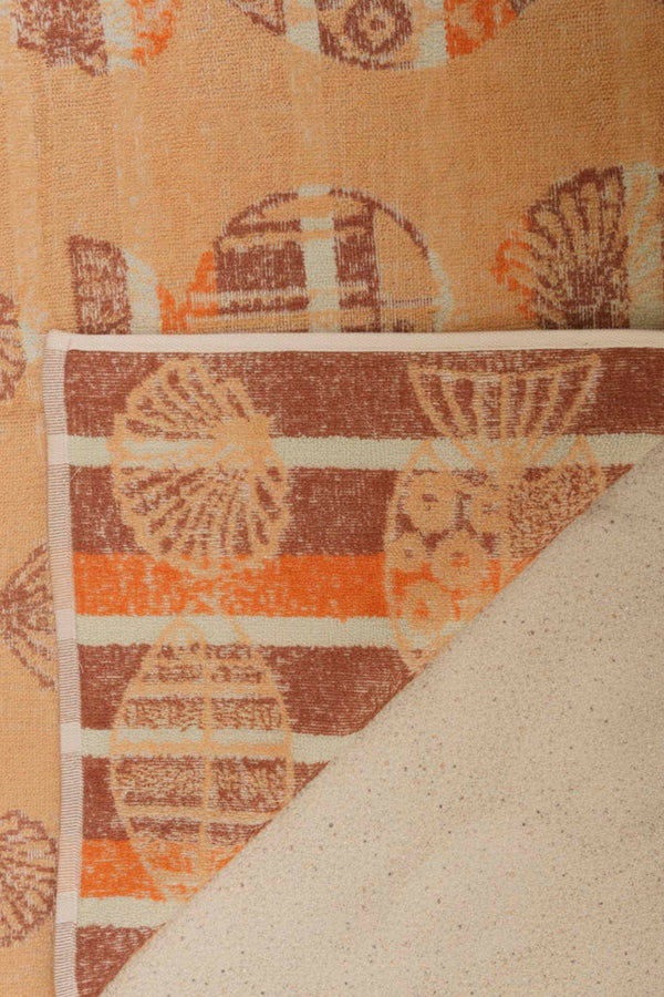 Orange Aztec %100 Cotton Beach Towel 70x140 cm