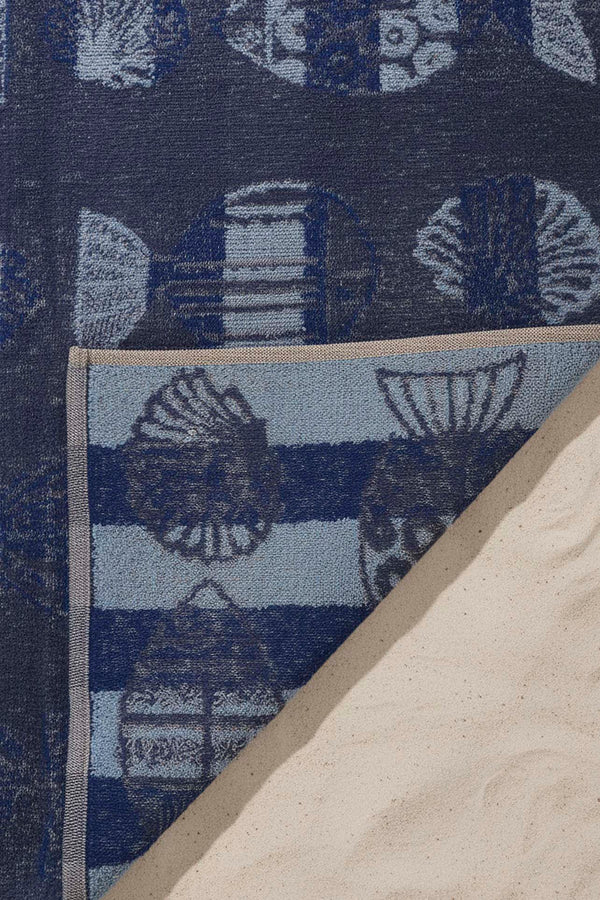 Blue Aztec %100 Cotton Beach Towel 70x140 cm