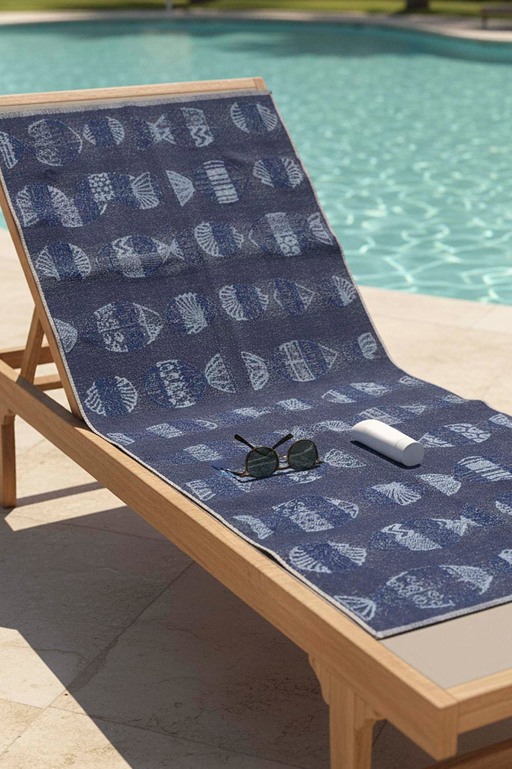 Blue Aztec %100 Cotton Beach Towel 70x140 cm