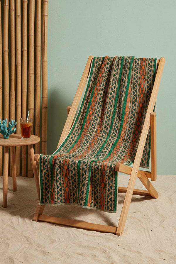 Dark Green Sahara %100 Cotton Beach Towel 70x140 cm